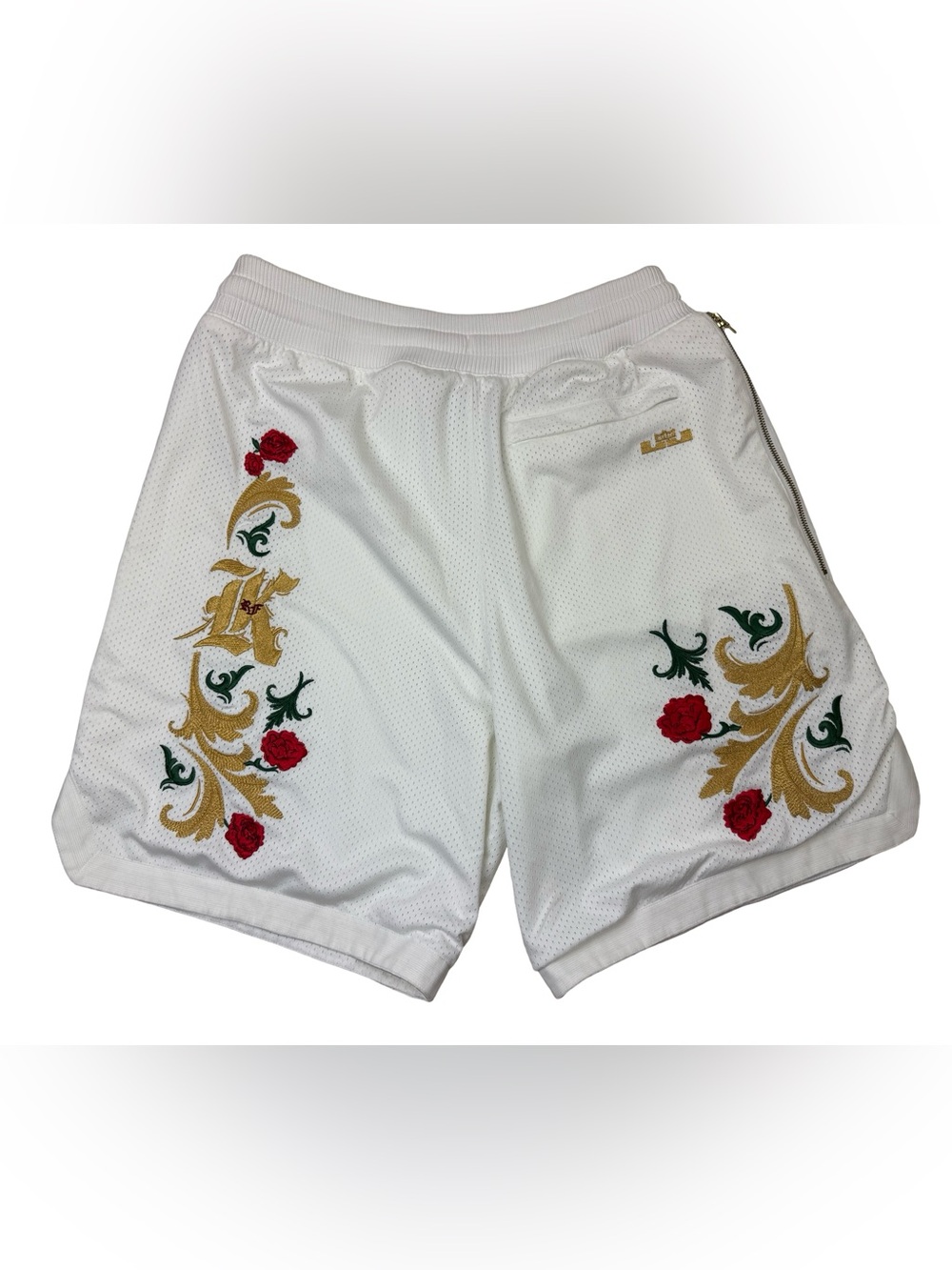 Nike LeBron x Kith White Shorts Men’s Size XL Basketball Rare Embroidered Clean - Picture 2 of 10